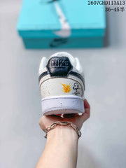 Nike Court Vision 1 Low Custom Graffiti Sneakers White