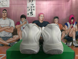Nike White Basketball Sneakers with Black Swoosh