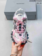 Balenciaga Track 2 Sneakers in White, Pink and Gray