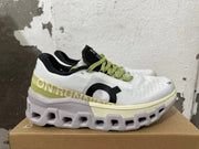 On Running Cloudmonster 2 Sneakers, White and Lime