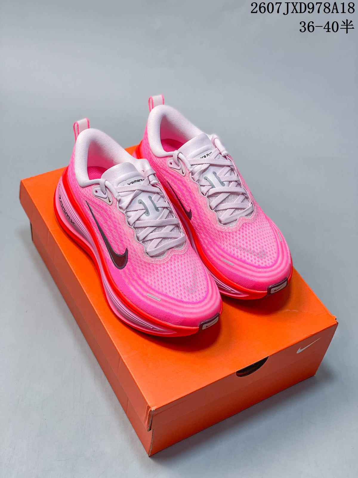 Nike Vomero Plus Running Sneakers Pink Red