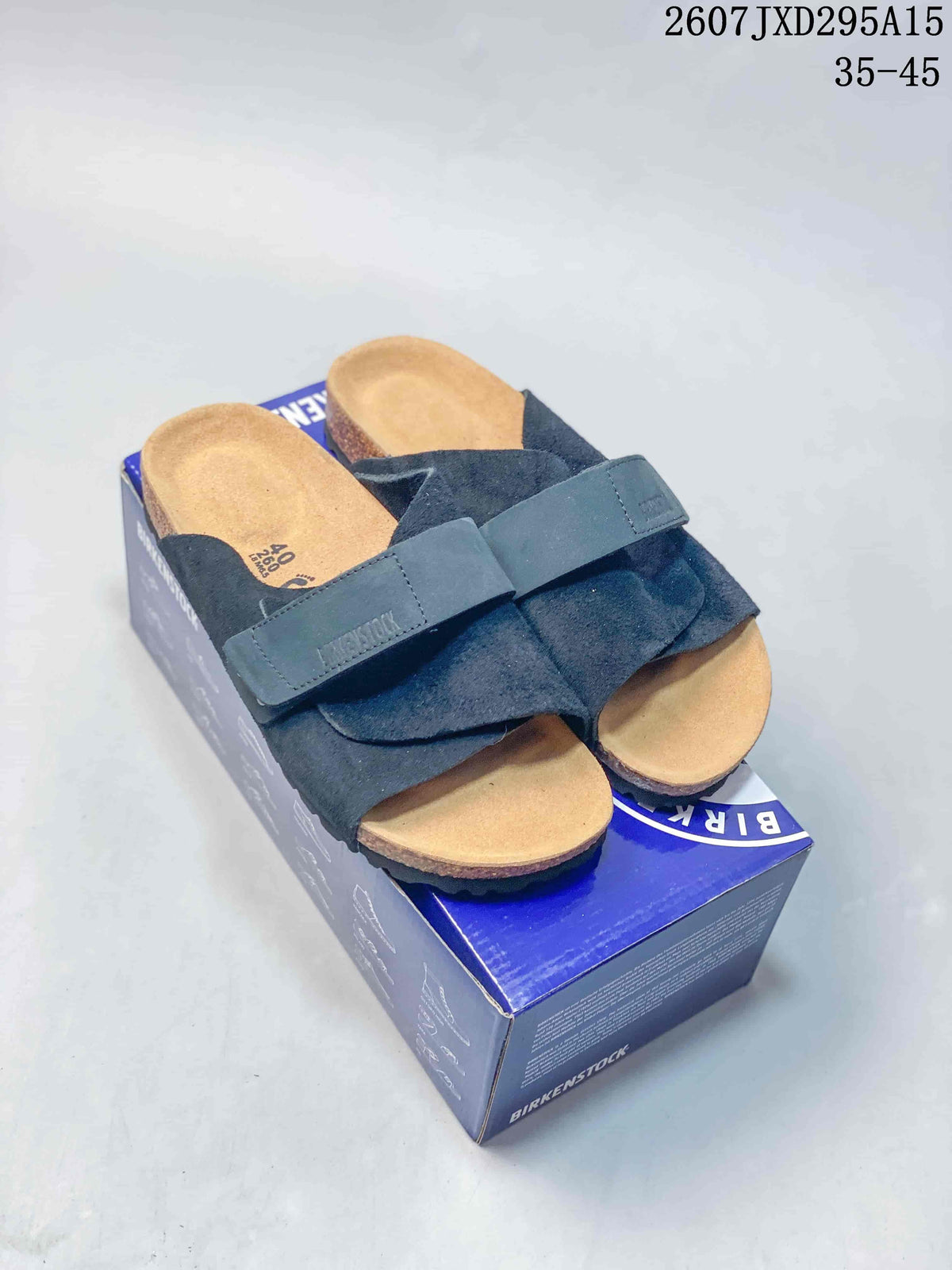 Birkenstock Suede Buckle Sandal Dark Blue 2607JXD295A15