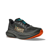HOKA Mach 6 Running Shoes, Black with Teal and Orange