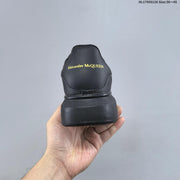 Alexander McQueen Low-Top Sneakers in Black with Thick Sole