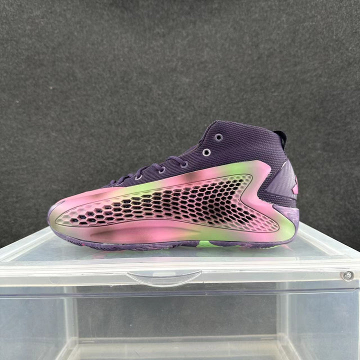 Pink and Purple High-Top Sneakers