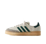 adidas Samba Suede Sneakers, Off-White and Green