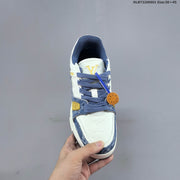 Louis Vuitton Blue Denim-Pattern Low-Top Sneakers