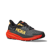 HOKA Challenger 7 Trail Running Shoes - Black and Orange