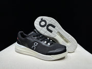 On THE ROGER Clubhouse Pro Tennis Sneakers Black and White