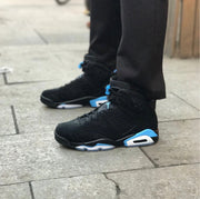 Jordan Air Jordan 6 UNC Black and University Blue Sneakers
