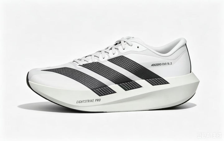 Adizero Evo SL 2 White Black Running Shoes