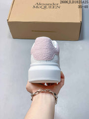Alexander McQueen Oversized Platform Sneakers, White and Pink
