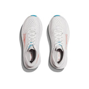 HOKA Mach 6 Running Shoes, White with Coral and Blue
