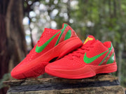 Nike Kobe 6 Basketball Shoes in Red and Green