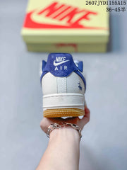 Nike Air Force 1 White Grey Blue Sneakers 2607JYD1155A15