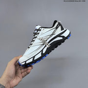 HOKA Mafate Speed 2 Low Trail Running Shoes, White Black Blue