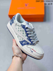 Jordan Air Jordan 1 Low Sneakers White Blue 711090WOE