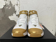 Nike Zoom 2K5 White and Metallic Gold Basketball Shoes