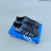 Adidas Originals Superstar Low-Top Sneakers, Black Graphic