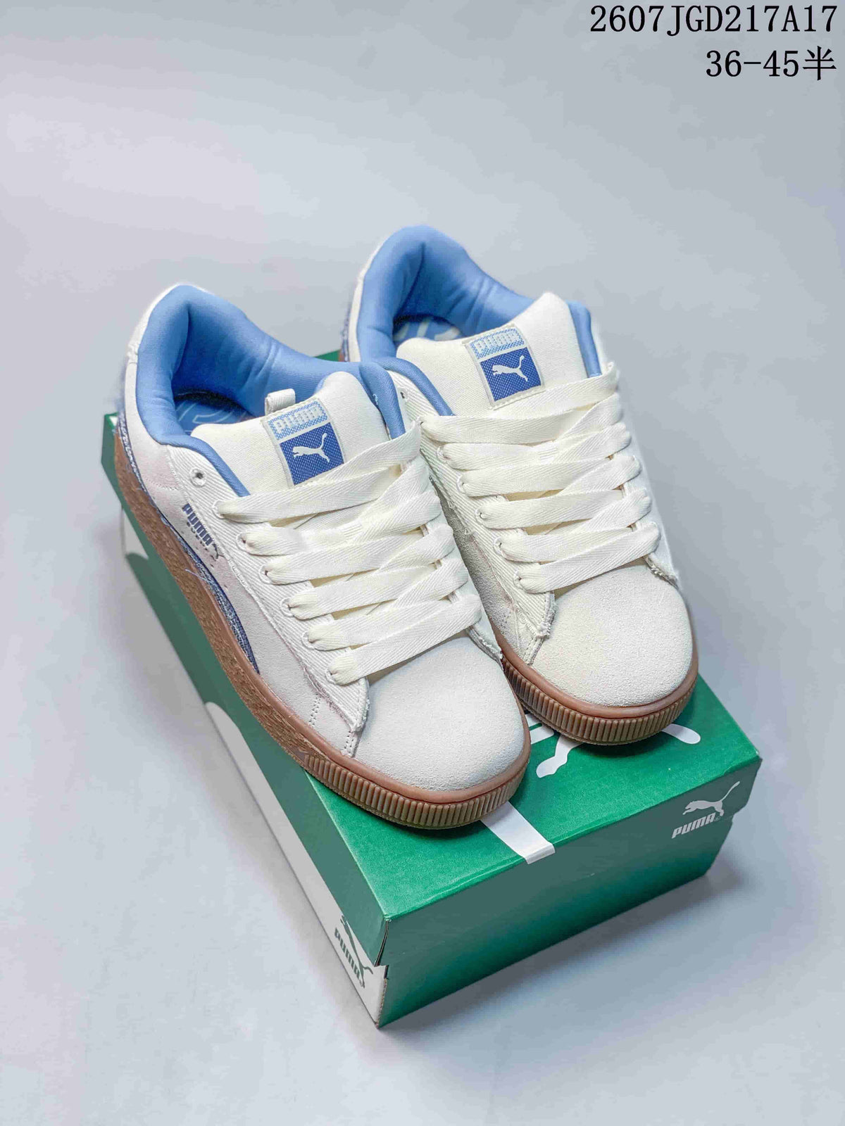 PUMA Suede XL Crush Sneakers White Blue Gum 2607JGD217A17