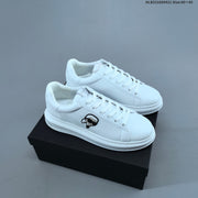 Karl Lagerfeld White Low-Top Sneakers with Logo Detail