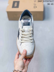 Golden Goose Ball Star Leather Sneakers White Navy Star 2607TGY557A17