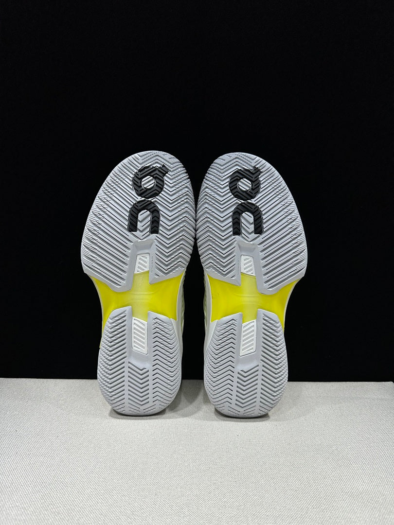 On The Roger Pro Fire Clay Tennis Sneakers, Lime and Black
