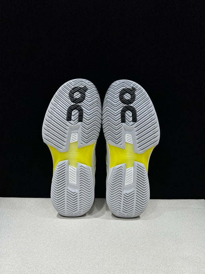 On The Roger Pro Fire Clay Tennis Sneakers, Lime and Black