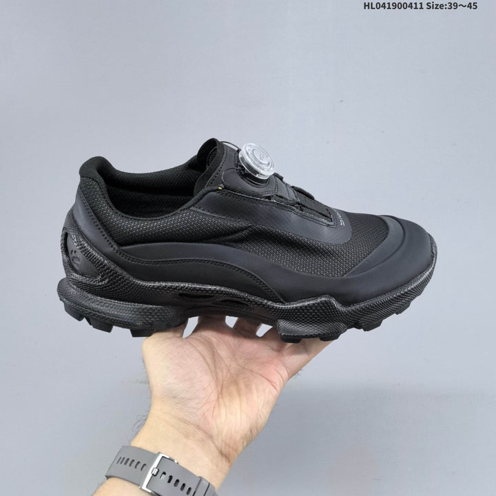 ECCO BIOM C Black Outdoor Sneakers with Dial Closure