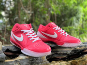 Nike Kobe 4 Basketball Shoes in Pink and White