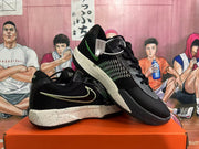 Nike Black and Green Basketball Shoes