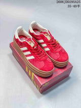 Adidas Gazelle Bold Red Platform Sneakers
