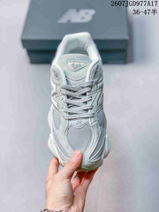New Balance 9060 Mint Green and White Sneakers