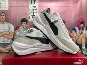 PUMA White and Black Running-Style Sneakers