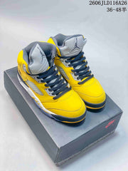 Jordan Air Jordan 5 Retro High Yellow Basketball Sneakers