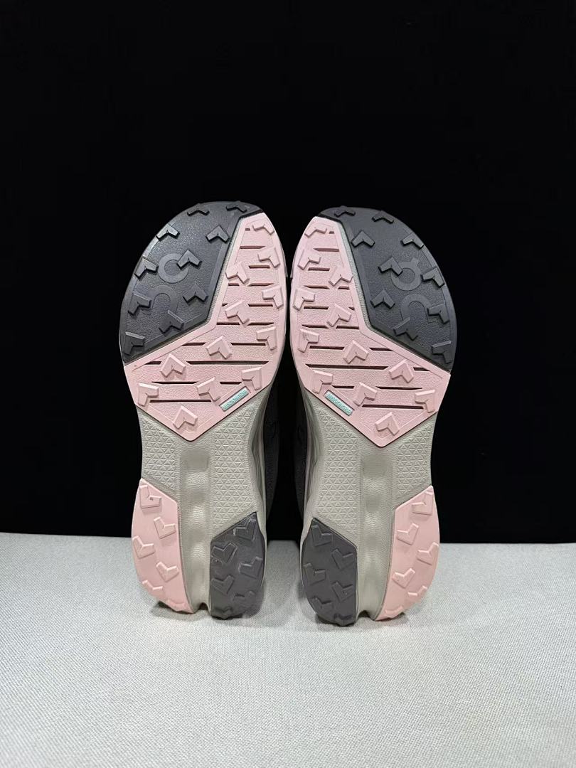 On Cloudsurfer Trail 2 Waterproof Trail Shoes Pink/Brown Grey