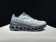 On Cloudmonster Running Shoes in Eclipse and Magnet