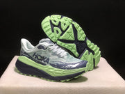 HOKA Stinson 7 Trail Running Shoes, Green and Navy