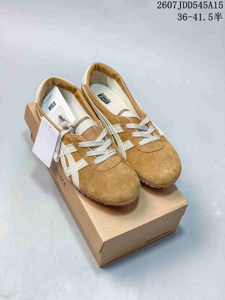 Versace x Onitsuka Tiger Tai-Chi Sakura Suede Sneakers