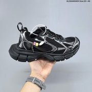 Balenciaga Phantom Sneakers in White and Metallic Gold