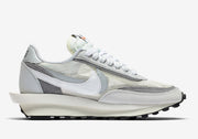 Nike x sacai LDWaffle Sneakers in White and Grey BV0073-100
