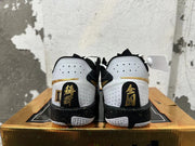 Nike GT Cut 3 Basketball Shoes White Black Gold