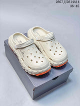 Balenciaga Tire Clog Sandals Off-White Orange 2607JJD514A14