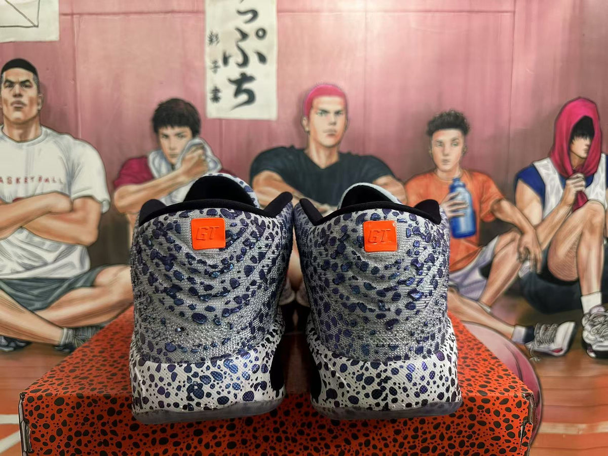 Nike Basketball Shoes, Gray and Orange Speckled Design