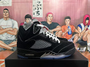 Jordan 5 Black and White High-Top Sneakers