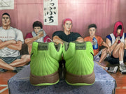 Nike Basketball Shoes in Green and Brown