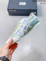 Onitsuka Tiger Floral Low-Top Sneakers White Green Blue