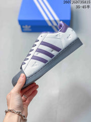 Adidas Superstar Sneakers White Purple Gray 2607JGD735A15