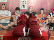 Nike Red and White Basketball Sneakers
