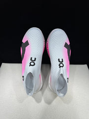 On Cloudboom Strike LS White/Pink Running Sneakers